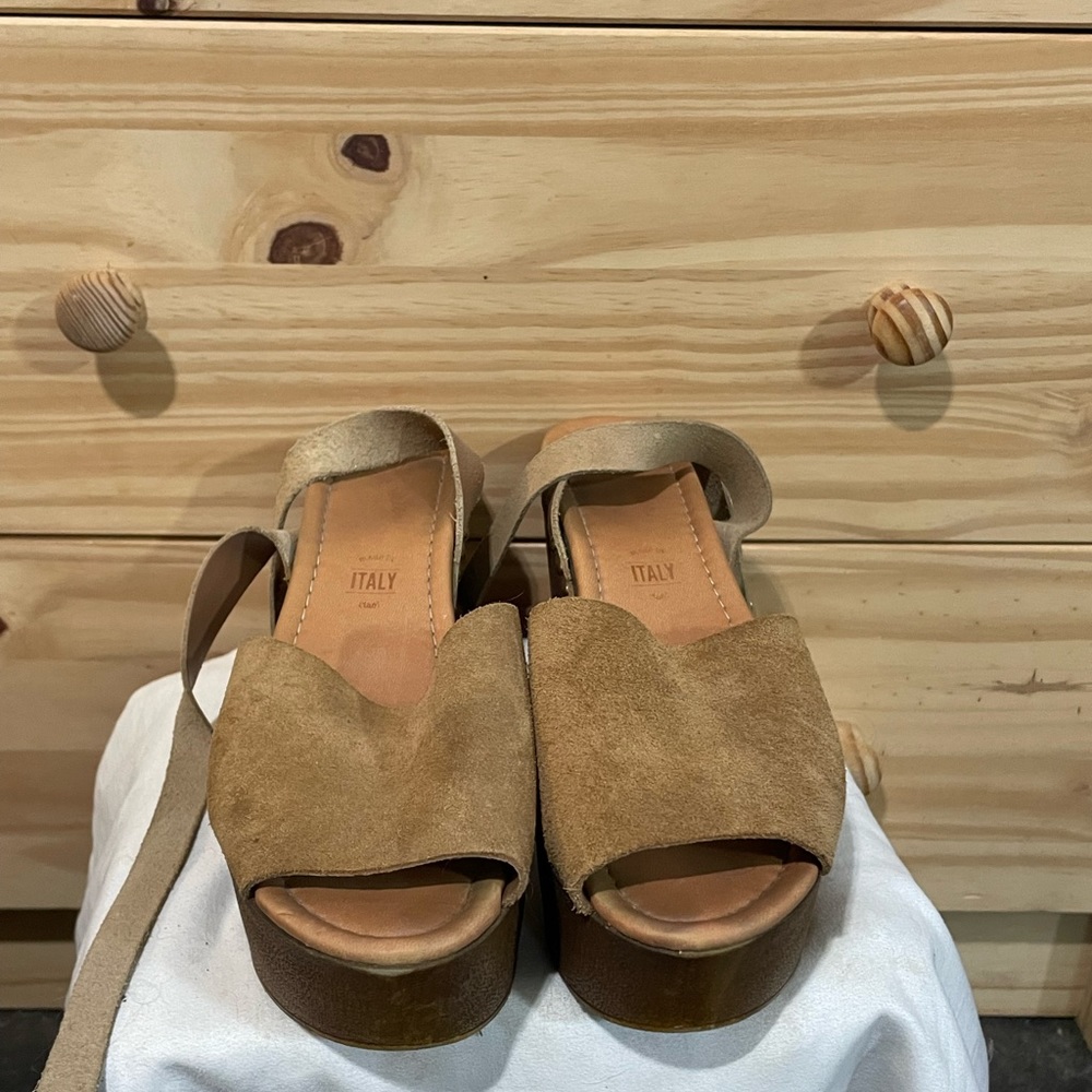 Seychelles Italian suede wedges
